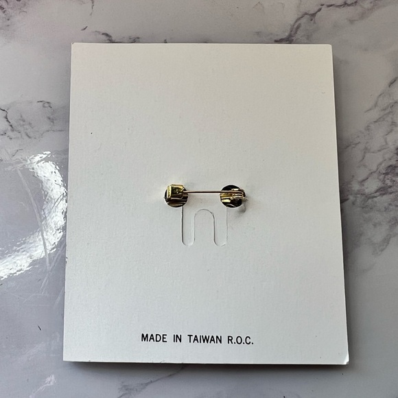 Vintage Goldtone & Red Enamel Butterfly Brooch 1970s Retro - Picture 4 of 6